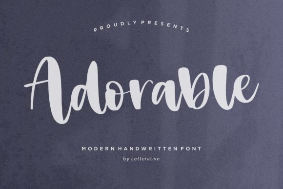 Adorable Font: A Playful Script for Editorial Design