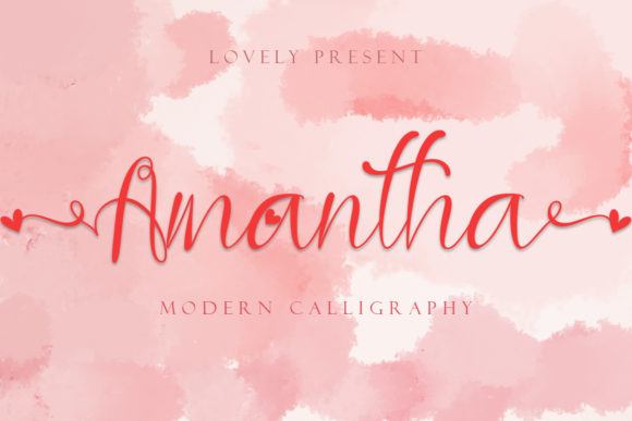 Amantha: A Romantic Handwritten Font for Branding Projects
