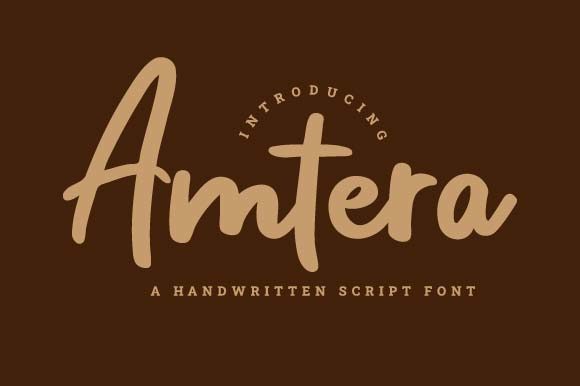 Amtera: A Bold Handwritten Font for Business