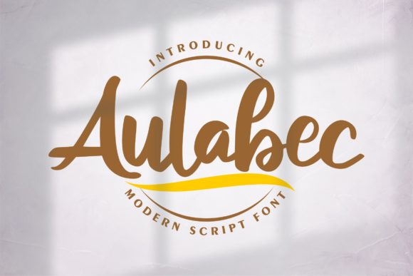 Aulabec: A Bold Handwritten Font