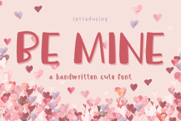 Be Mine Font: Romantic Script for Editorial Design