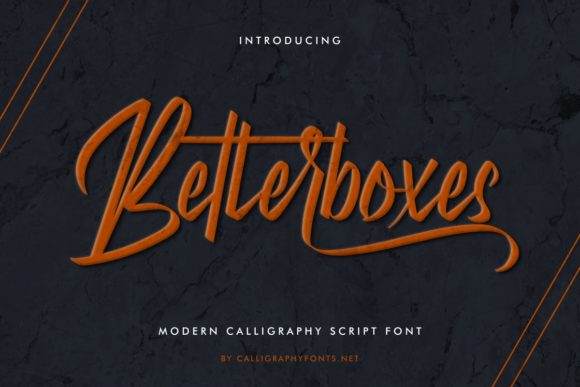 Betterboxes: A Font for Business Style