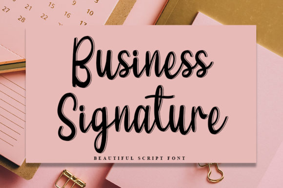 Business Signature: A Refined Script Font