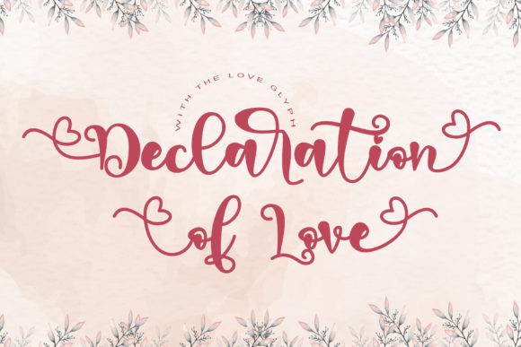 Declaration of Love Font Review