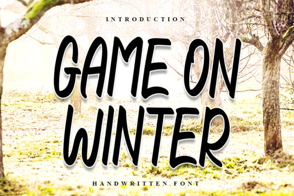 Game on Winter Font for Bold Designs