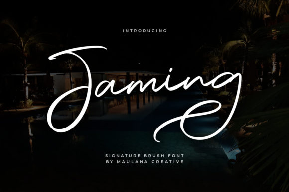 Jaming: A Script Font with Personality for Real-World Design