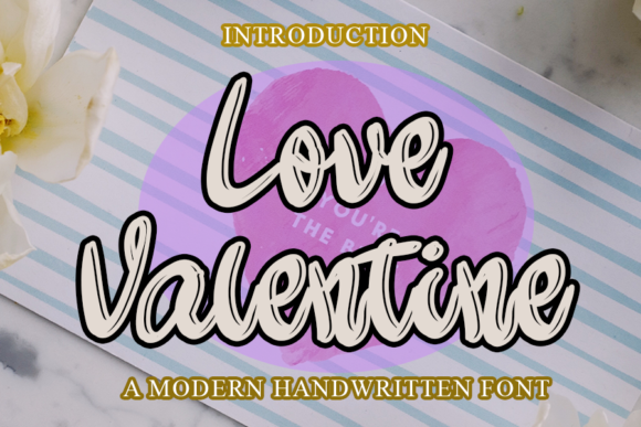 Love Valentine Font: A Bold Handwritten Typeface
