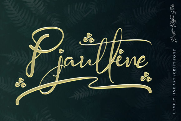 Pjaulline: A Sweet Handwritten Font