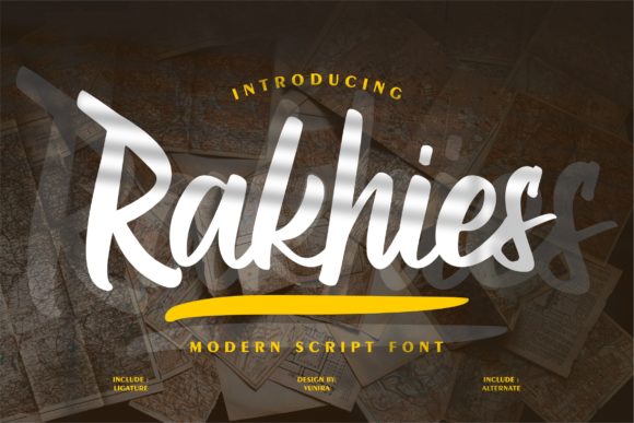 Rakhies: A Handwritten Font for Editorial Elegance