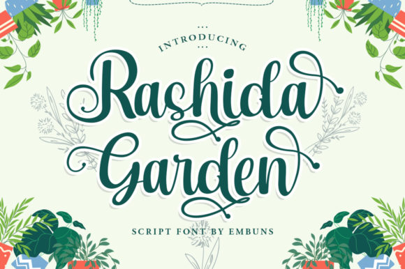 Rashida Garden Font for Creative Makers