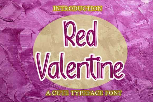 Red Valentine Font for Web Design