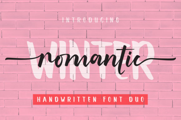 Romantic Winter Font for Creative Projects