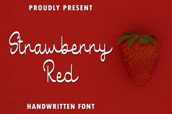Strawberry Red Font for Creative Projects