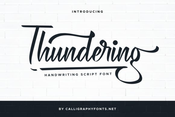 Thundering: A Font for Creative Campaigns