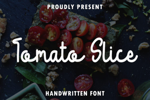 Tomato Slice Font: Elegant Handwritten Style