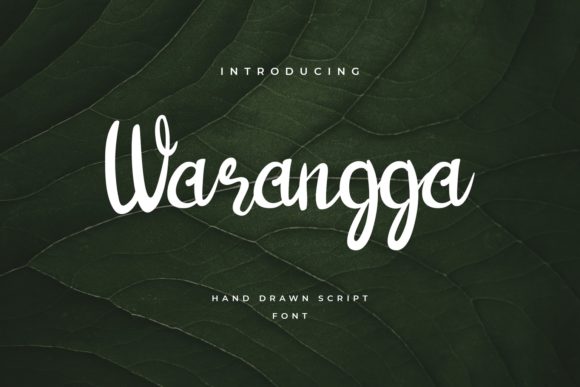 Warangga Font: A Delightful Handwritten Typeface for Branding Projects