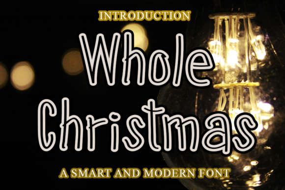 Whole Christmas Font for Creative Projects