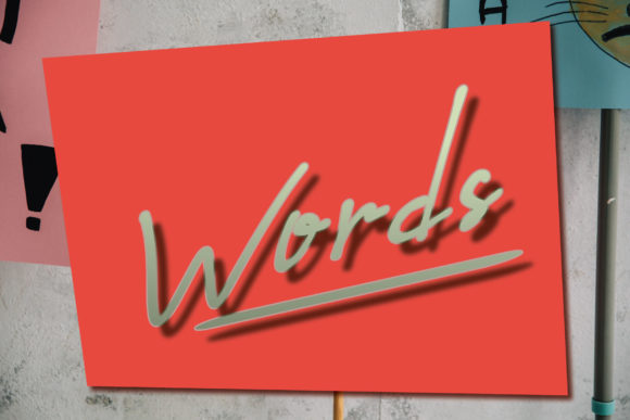 Words: A Handwritten Font for Web Design