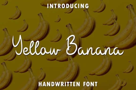 Yellow Banana Font for Creative Projects